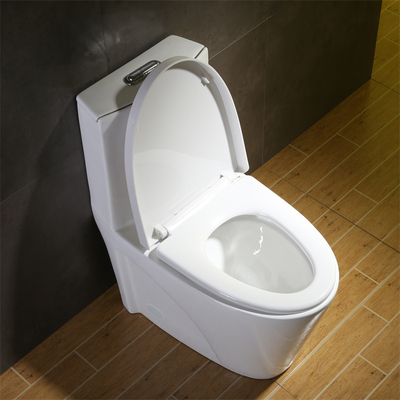 Jednoczęściowy wydłużony biały CUPC Miska toaletowa Syfon Flush Mocny