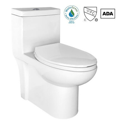 Ada Jednoczęściowa toaleta Pojedyncza podtynkowa Syfoniczna blisko sprzężona ceramika sanitarna