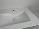 Gładka, nieporowata, łatwa do czyszczenia umywalka łazienkowa w kolorze białym