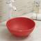 Ceramiczna umywalka płaska Antyczna umywalka łazienkowa w stylu matowego koloru Art Umywalka
