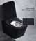 8 cm kompaktowa toaleta mieszkalna wisząca w kolorze czarnym do 2x4 Wall Square Hotel