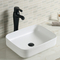 15-calowy ceramiczny zlew łazienkowy z umywalką w łazience Odporny na plamy biały do ​​mycia rąk