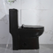 Hotel Siphonic Jednoczęściowa toaleta podtynkowa, montowana na podłodze, czarna 690x360x810mm