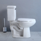 Cupc amerykański standard dwuczęściowa toaleta wydłużona miska 2-częściowa wc zawór spłukujący