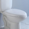Cupc amerykański standard dwuczęściowa toaleta wydłużona miska 2-częściowa wc zawór spłukujący