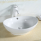 Odporny na nagrzewanie blatu umywalka łazienkowa odpryskiwanie Umywalka na zarysowania owalny kształt