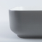 Umywalka ceramiczna w kształcie kwadratu bez szwów Umywalka w kolorze szarym w stylu retro