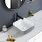 Nieporowata powierzchnia nablatowa Umywalka łazienkowa Symetryczna kwadratowa umywalka