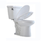 Komfortowa wysokość Dwuczęściowa toaleta Białe okrągłe wydłużone krzesło funkcyjne 800mm