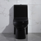 Czarne jednoczęściowe wydłużone toalety 1,6 Gpf Syfonowe systemy spłukiwania toalet